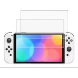 2 Micas De Cristal Templado 9h Para Nintendo Switch Oled
