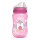 Vaso Entrenador Evenflo 5495 Pets Boquilla Suave 270ml/9oz Color Pinguino-rosa