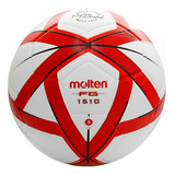 Balón Laminado Duro Molten Fútbol Forza F5g1510 No.5 Color Blanco/rojo/negro