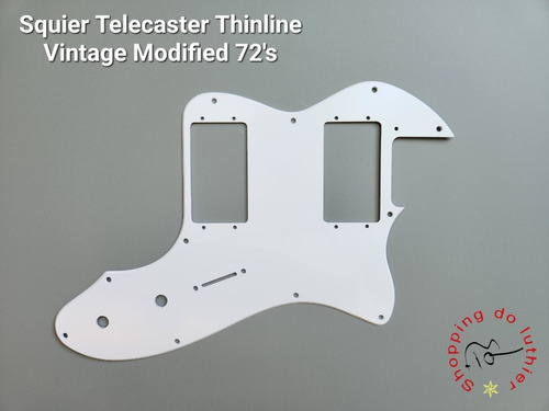 Escudo Squier Telecaster Thinline Vintage Modified 72 Branco