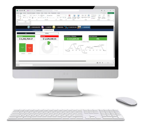 Registro De Flujo De Caja En Excel | Ingresos Y Gastos