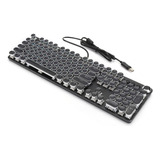 Teclado Mecánico Para Máquina De Escribir 104key Estilo Retr