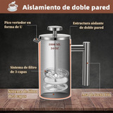 Cafetera Francesa Acero Inoxidable Para,prensa Francesa 1 L