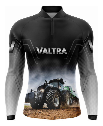 Camisa Camiseta Agro Masculina Valtra Trator Proteção Uv50