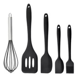 Kit 5 Utensílios Cozinha Silicone-tamanho Grande Resistente