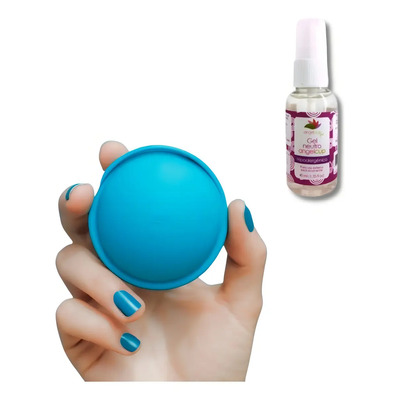 Disco Menstrual Lani Azul Reutilizable 50 ml + Gel Neutro 30 ml | Meses sin interés