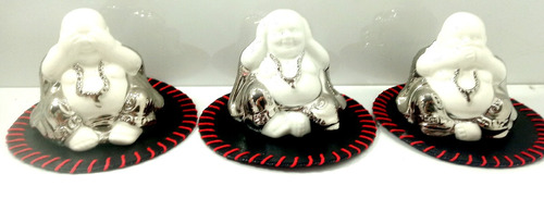 Set De Tres Budas Sabios Buda Porcelana Sabios