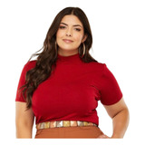 Cacharrel Gola Alta Feminino Plus Size 2 Pele Tamanho Grande