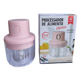 Mini Processador Alimentos Moedor Elétrico Alho Sem Fio 