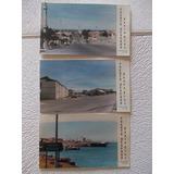 5210- Lote 3 Postales Puerto Deseado Foto Alpino 1990/91