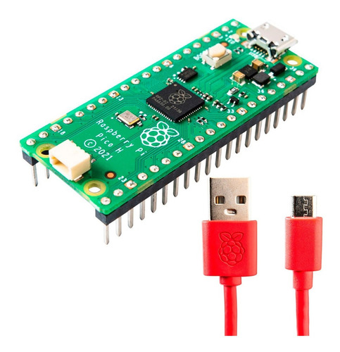 Raspberry Pi Pico Kit Headers Cable Usb Oficial Rp2040 Arm