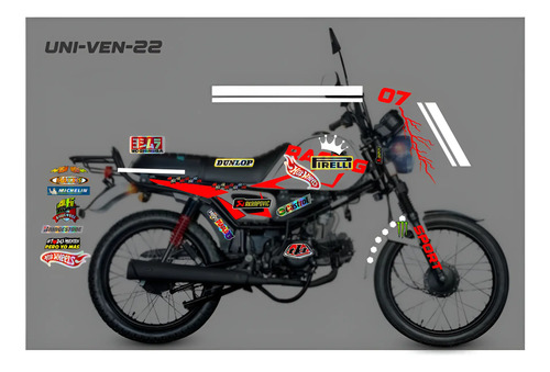 Kit Calcomanias Vinil Reflejante Vento Workman 125  Racing | Envío gratis