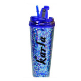 24 Vasos Glitter Personalizado Termo Acrilic0 Antiderrame 