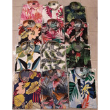 Pack X3camisas Floreada Hawaiana Fibrana Manga Corta Calidad