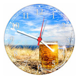 Relógio De Parede Cerveja Bar Churrasco Salas Quartz Q001