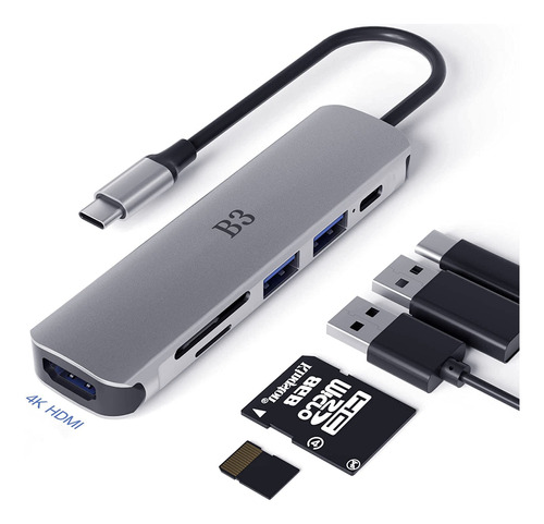 Adaptador Usb C Hub Hdmi Para Macbook Pro, Air Swith Y Otros