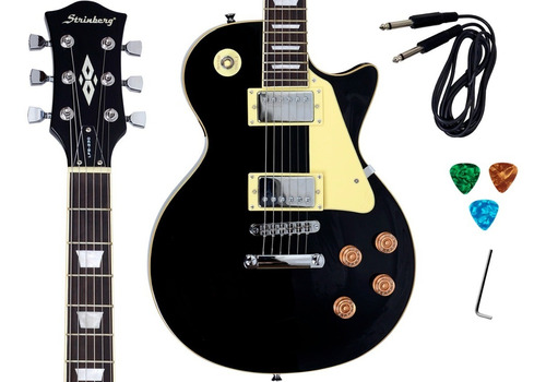 Guitarra Les Paul Strinberg Lps 230+ 3 Palhetas E Acessórios