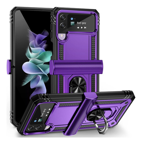 Onola Funda P Samsung Galaxy Z Flip 4/flip 3 Morado Soporte