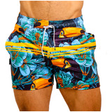 Short Corto Deportivo Casual De Licra Estampado Fenix Fit