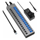 Hub Usb Powered 16 Ports 90w Usb 3 0 Data Hub Con Inter...