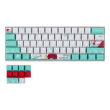 60% Pbt Keycaps Set Profile Para Mx Switches (coral Sea Japa