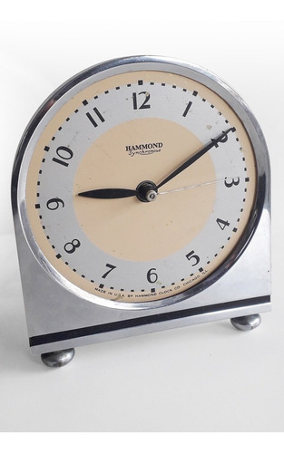 Reloj Hammond Polo Eléctrico 220v Art Deco Usa Año 1930 - E