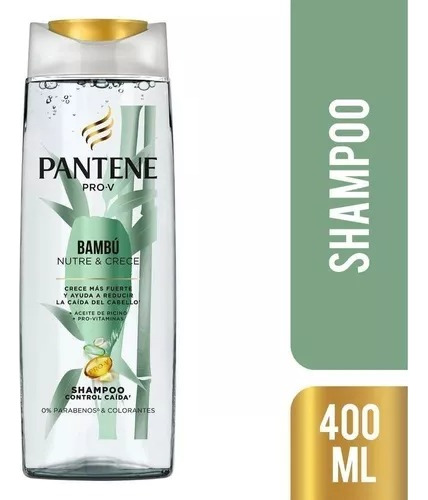  Shampoo Pantene Bambú Nutre Y Crece 400 Ml