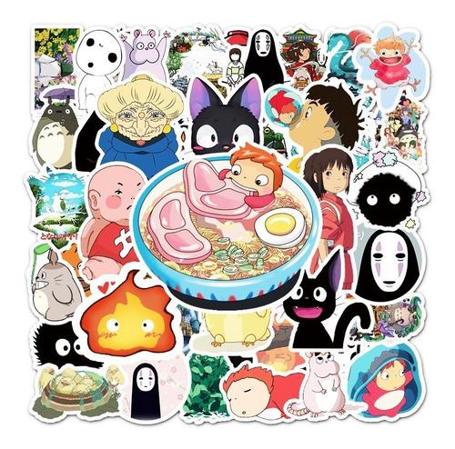 Calcomanias Stickers Totoro Ghibli Ponyo Chihiro Miyazaki
