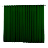 Cortina Micropercal Sala/quarto 3,00x 2,50 Para Varão Verde