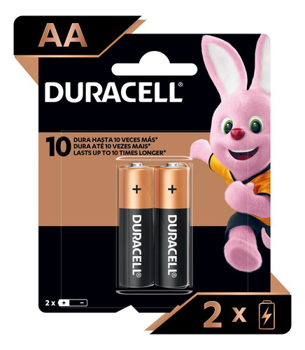 Pilas Alcalina Blister X 2 Duracell Aa Pack X 2