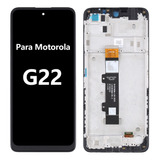 Tela Frontal Lcd Display Compatível Aro Para Motorola G22