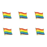 6 Pines Pride Broche Bandera Lgbtqia+, Gay, Arcoiris, Queer