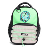 Chimola Mochila Espalda Colorblock Boy 12 Pulgadas Fs53 Color Dino Green Diseño De La Tela Liso