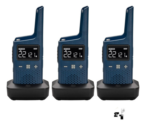 Trio De Handies Motorola T383 40km 22 Canales Modelo Nuevo
