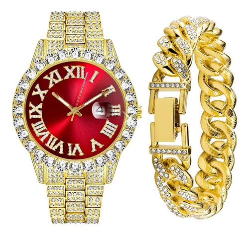 Reloj Con Brazalete, Joyas Cubanas En Acero Inoxidable 