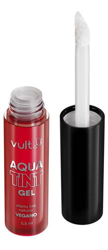 Batom Aqua Tint Gel Red - Vermelho Vivo E Duradouro