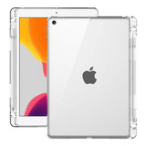 Case Transparente Para iPad 7 8 9 10.2 Pul Con Ranura Pencil