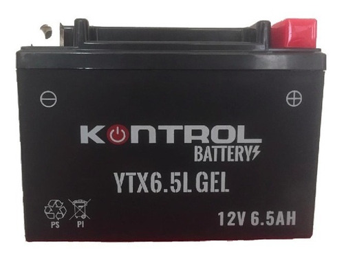 Batería Moto Kontrol Akt 125 Sl Tt125 Akt150 Nkd Ytx6.5l Gel