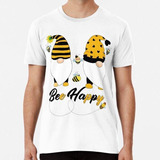 Remera Abeja Abeja Feliz Gnomo Primavera Algodon Premium 