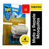 Raid Aparato Para Tabletas Contra Mosquitos Sin Cable X 6 U.