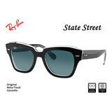 Lançamento Ray Ban State Street Preto Original Nota Fiscal