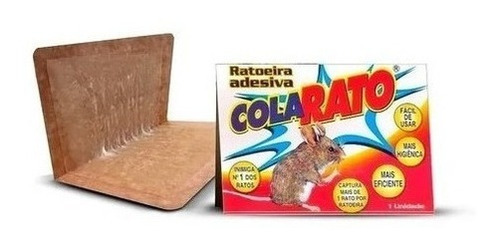 Ratoeira Adesiva Cola Pega Rato Visgo American C/ 5 Peças