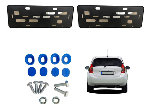 Suporte Protetor Moldura Carro + Brinde  Lacres E Parafusos