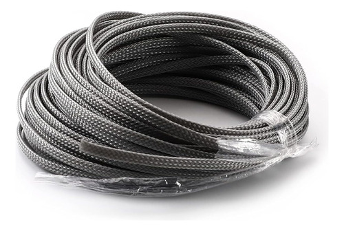 Malla Cubre Cable Piel De Serpiente 5 Mm Gris Sonocar