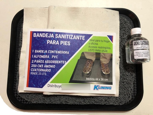 Alfombra Sanitizante - Con Bandeja - +2 Paños De Secado