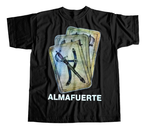 Almafuerte Remera Cartas Rock Iorio