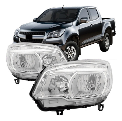 Par Farol S10 Trailblazer 2012 13 14 2015 2016 Sem Projetor