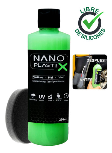 Nanoplastix Restaurador De Plasticos Piel Y Vinil Nanotech