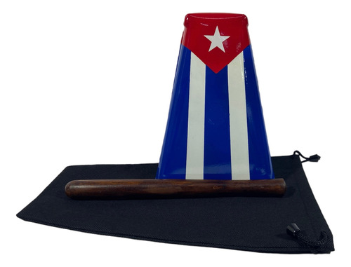 Campana Salsera Grande 21cm Cuba Boca Cerrada Con Forro