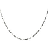 Collar Cadena Eslabones Modelo Cartier 60 Cm Plata 925